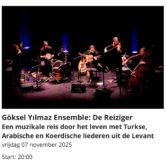 Göksel Yilmaz Ensemble – Capelle a/d IJssel
